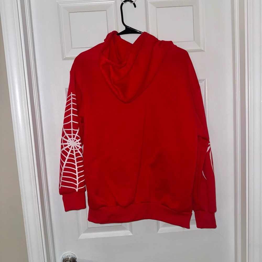 Red Spider Web Zip-Up - Picture 2 of 7